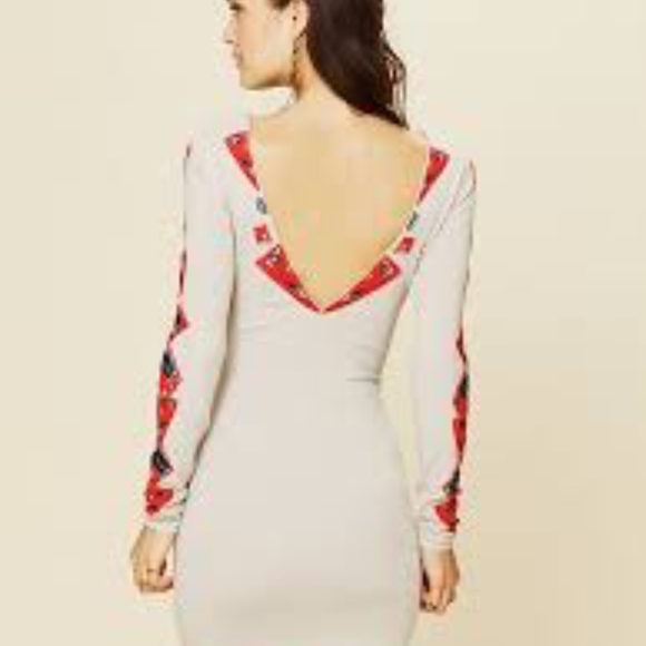 Free People Bodycon Embroidered Dress - Picture 5 of 7